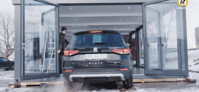 Film: Levering av showroom for bil